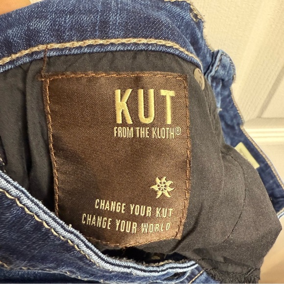 Kut from the Kloth Toothpick Skinny Jean Slightly Distressed Size 10 GUC - Picture 8 of 9